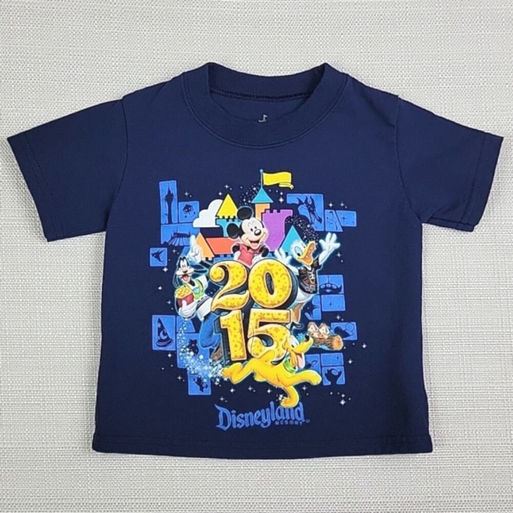 Disneyland Resort Kids Hanes 2015 Mickey Mouse and Friends T-Shirt 2T